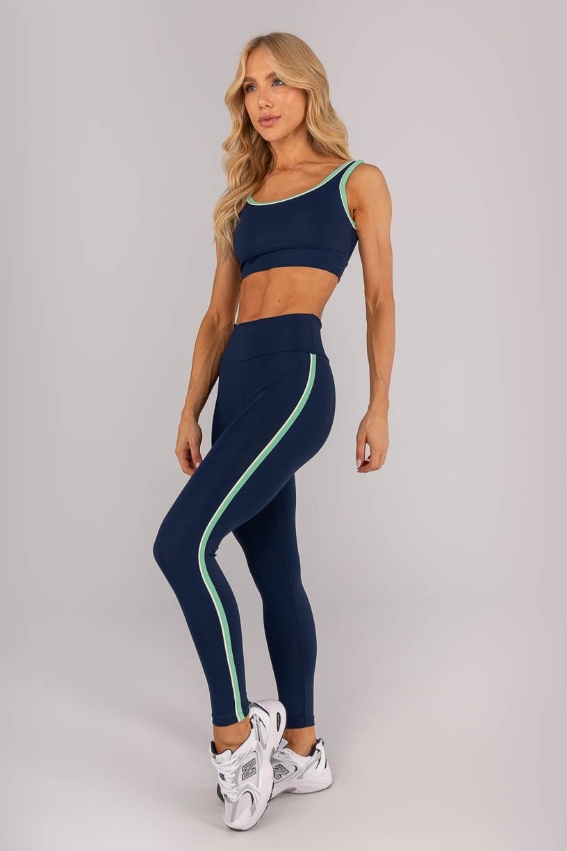 Conjunto Tricolor com Vivo no Chapado (Legging+Top)