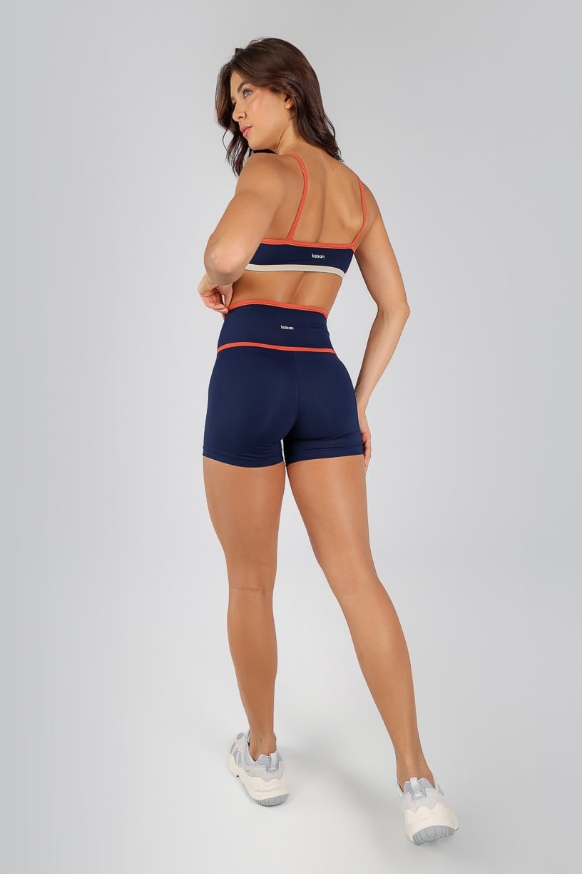 Conjunto sem Cós Aparente e Listras (Short+Top)