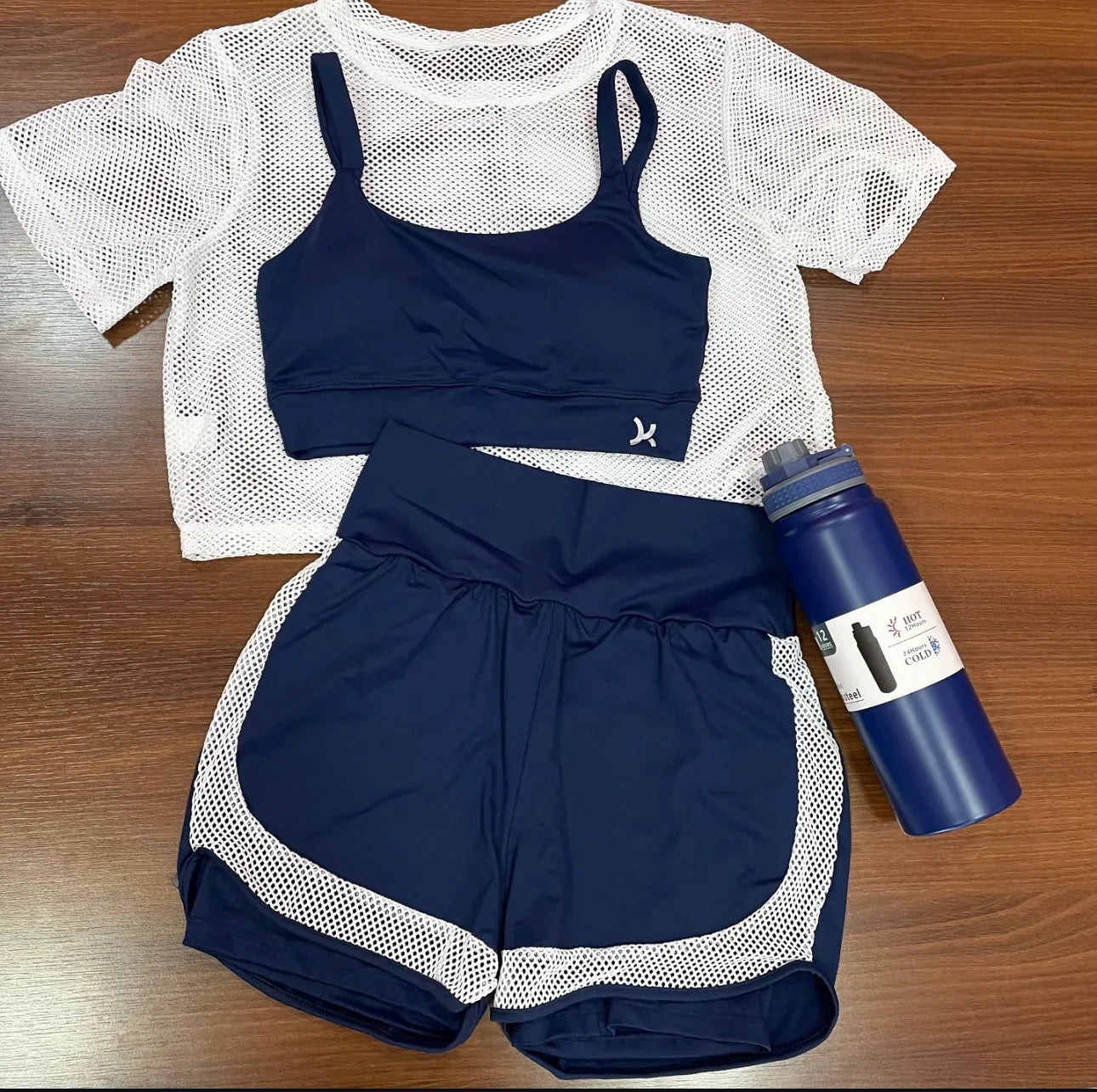 Conjunto 3 Peças Short Duplo