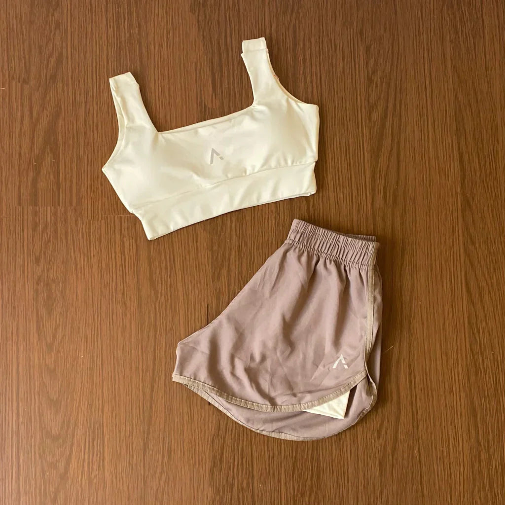 Conjunto Forro Duplo (Top com bojo + Short)