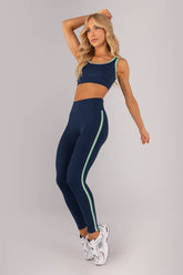 Conjunto Tricolor com Vivo no Chapado (Legging+Top)