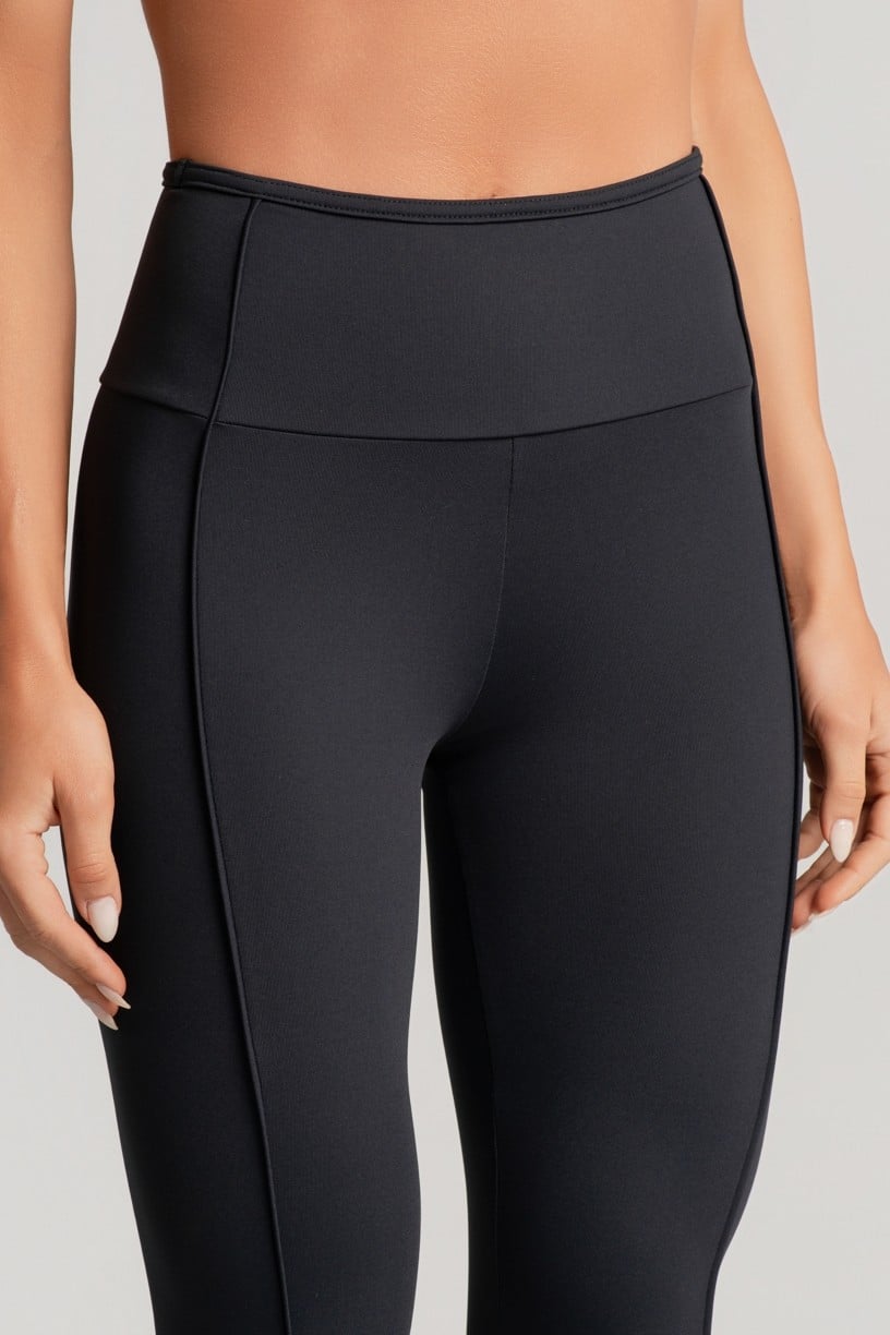 Conjunto Preto Vivo e Viés na Cintura (Legging+Top)