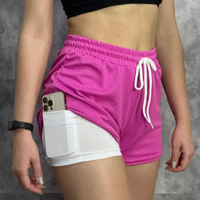 Kit 3 Unidades Short Duplo 2 em 1(Somente Hoje)