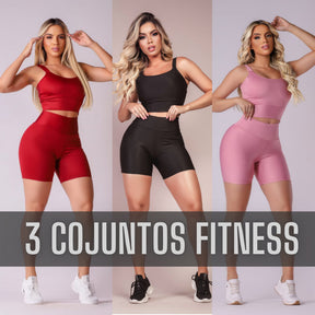 Kit 3 Conjunto Short + Top (Somente Hoje)