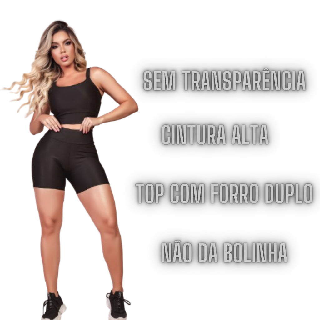 Kit 3 Conjunto Short + Top (Somente Hoje)