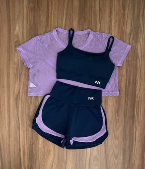 Conjunto 3 Peças Short Duplo
